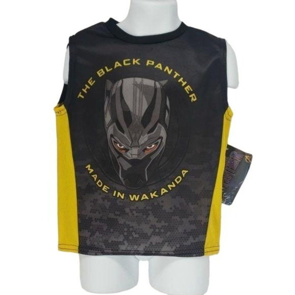 Marvel Black Panther‎ boys athletic sz 4 tank top